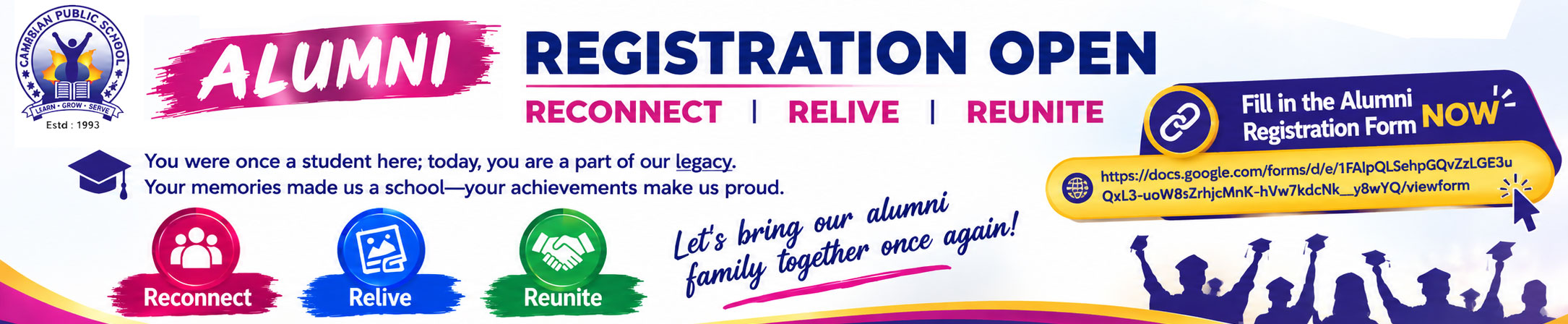 Cambrian Public School Alumni Registration